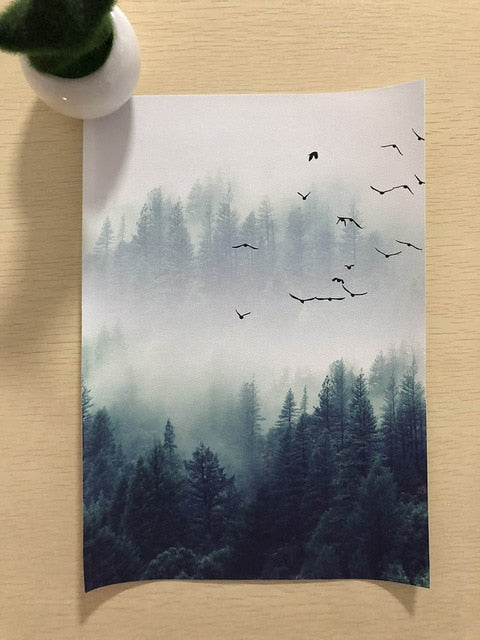 Waldlandschaft - Leinwand Wandkunst Malerei
