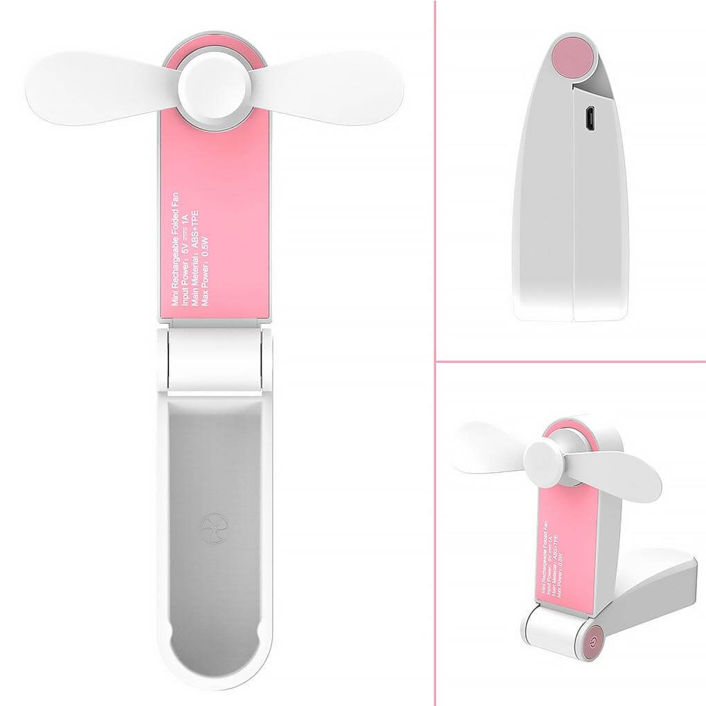 Wiederaufladbarer tragbarer faltbarer Mini-Ventilator | Brehn