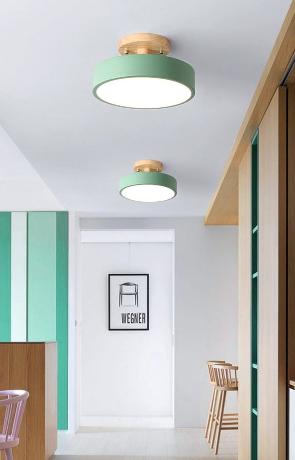 Bunte nordische LED-Deckenleuchte