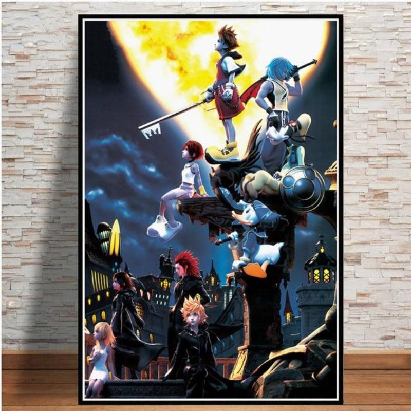 Mystisches New-Age-Anime-Videospiel – Leinwandbild