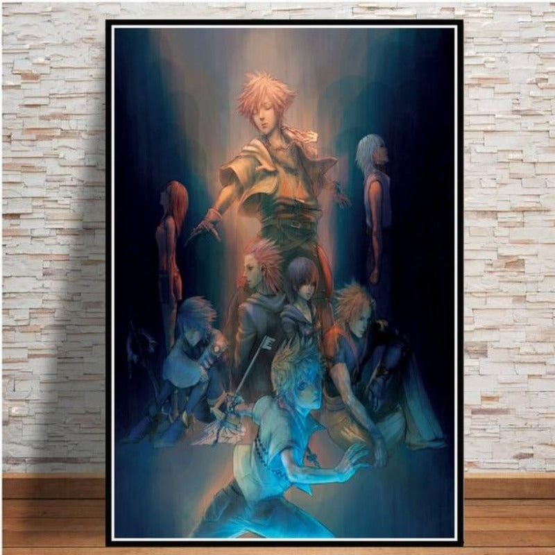 Mystisches New-Age-Anime-Videospiel – Leinwandbild