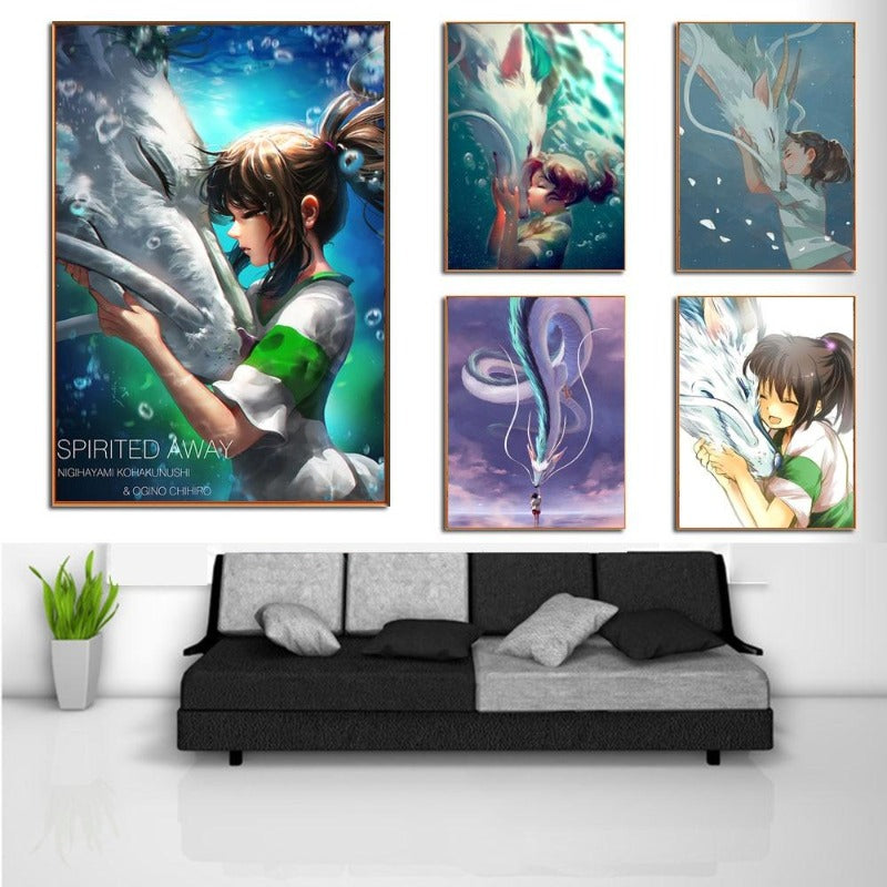 Abstraktes Cartoon Anime - Leinwand Wandkunst Malerei