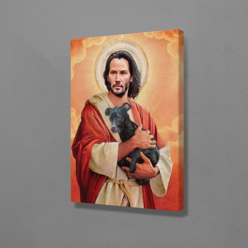 Meme Keanu Reeves - Leinwand Wandkunst Gemälde