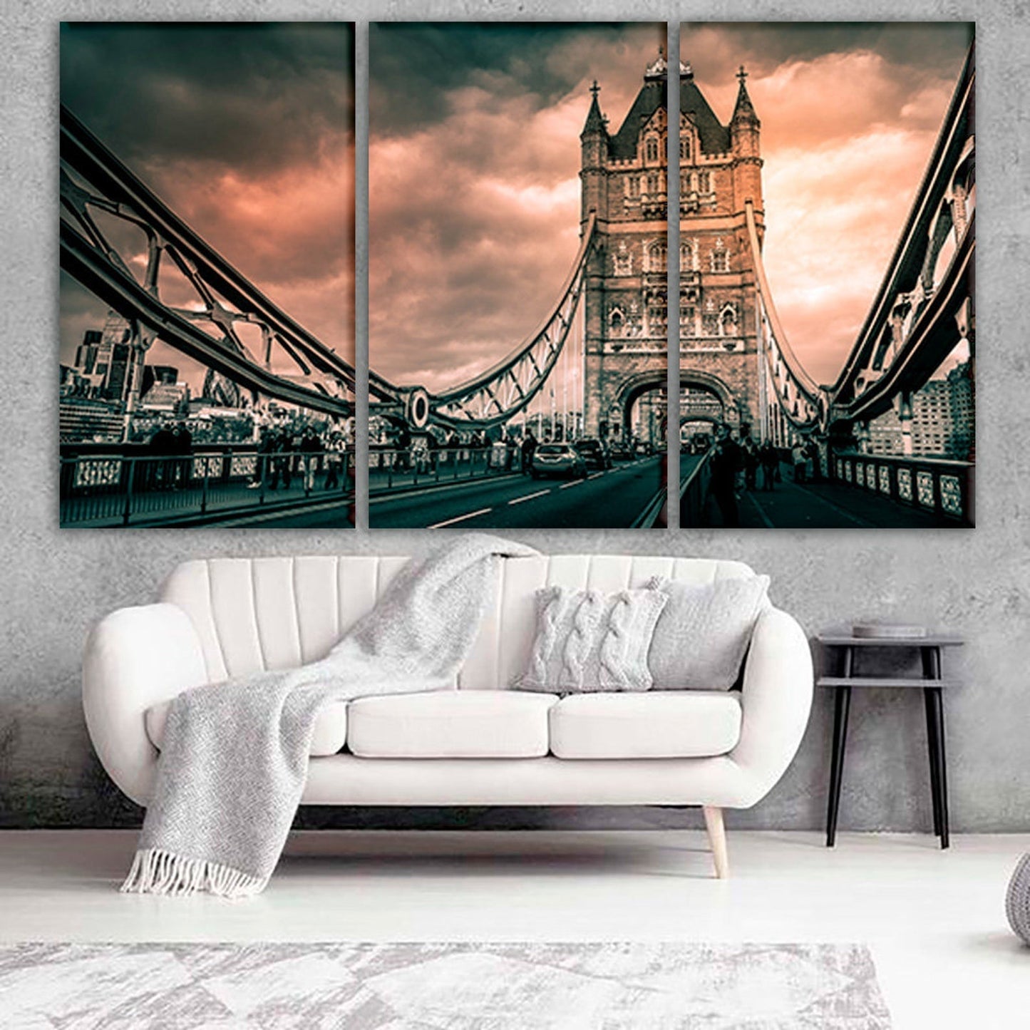 London Tower Bridge - Leinwand Wandkunst Malerei