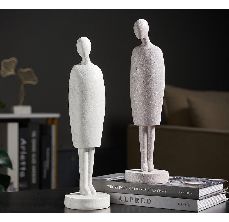 Nordic Abstract Thinker Harz Statue Skulptur | Brehn