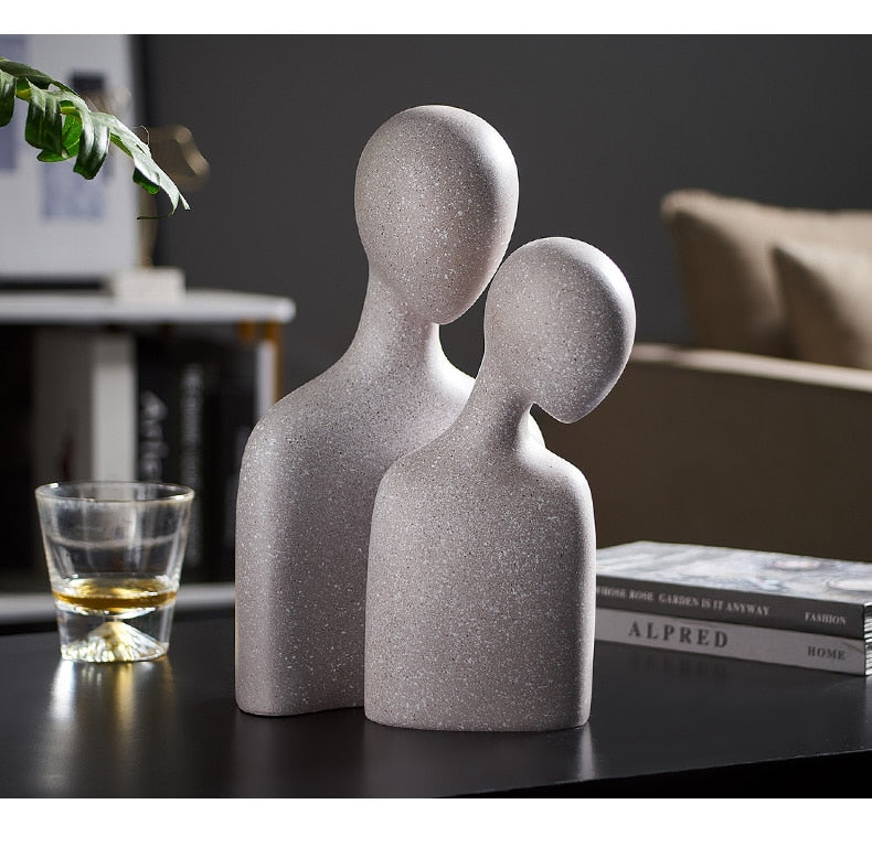Nordic Abstract Thinker Harz Statue Skulptur | Brehn