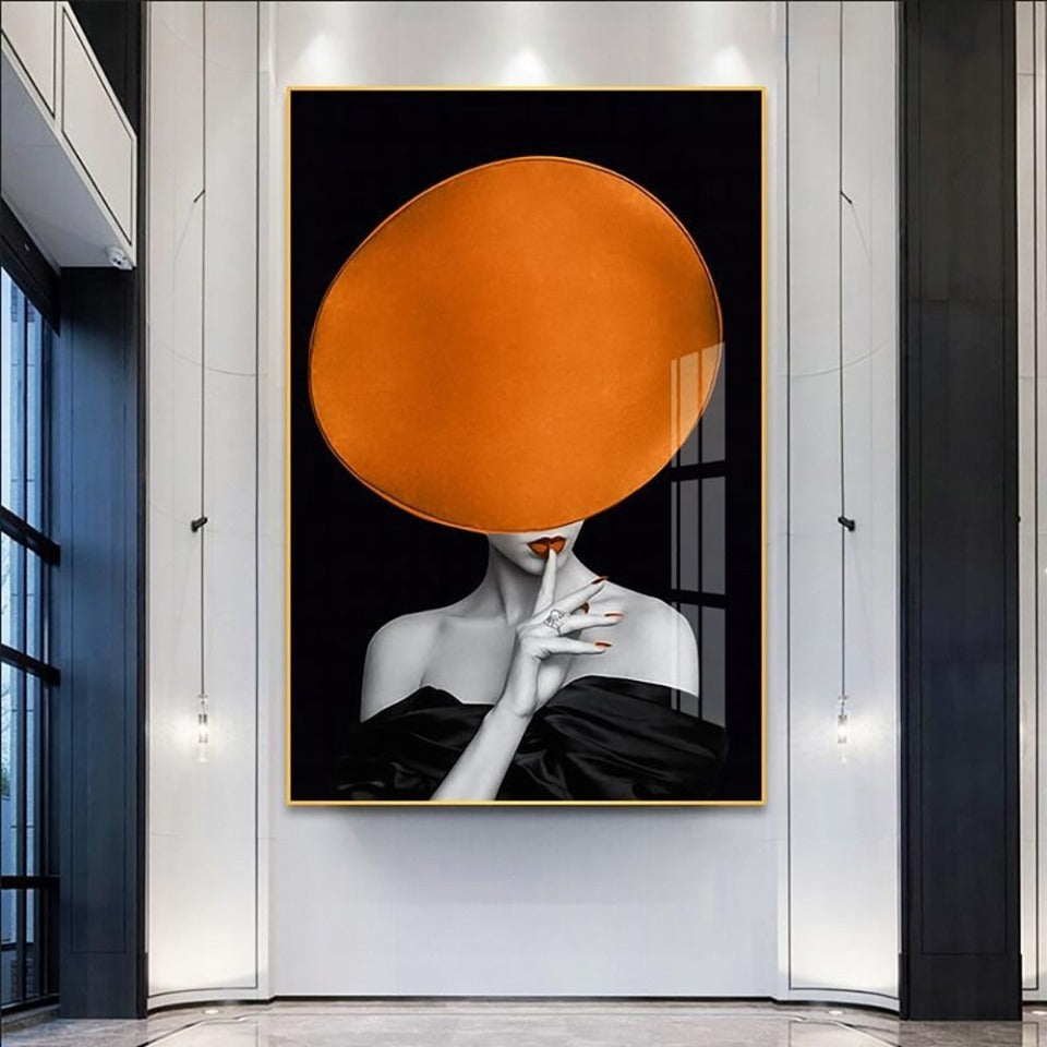 Mode Frau - Leinwand Wandkunst Gemälde