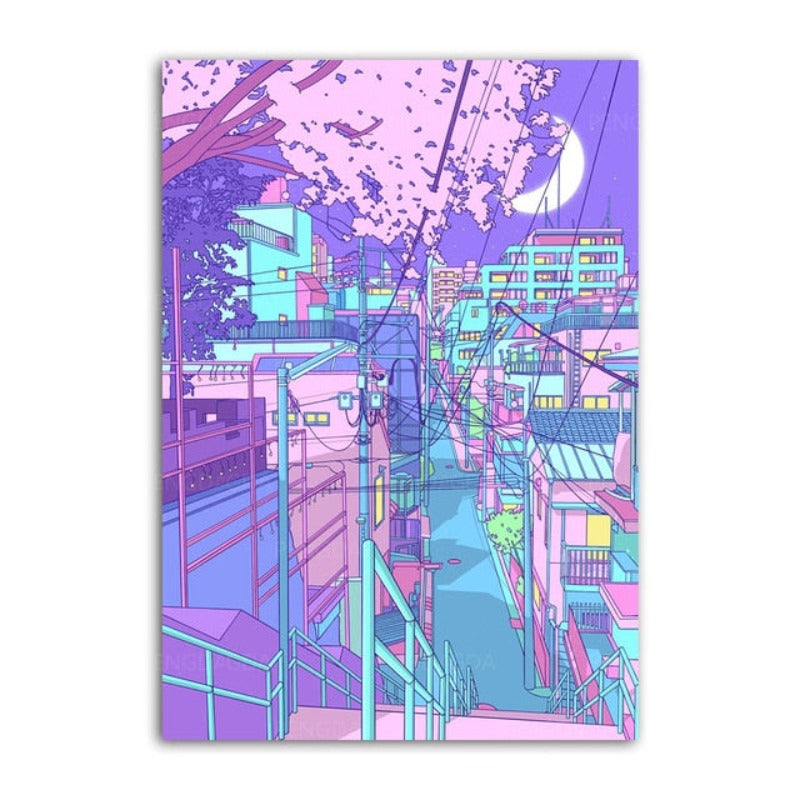Japanisches Königshaus - Leinwand Wandkunst Gemälde