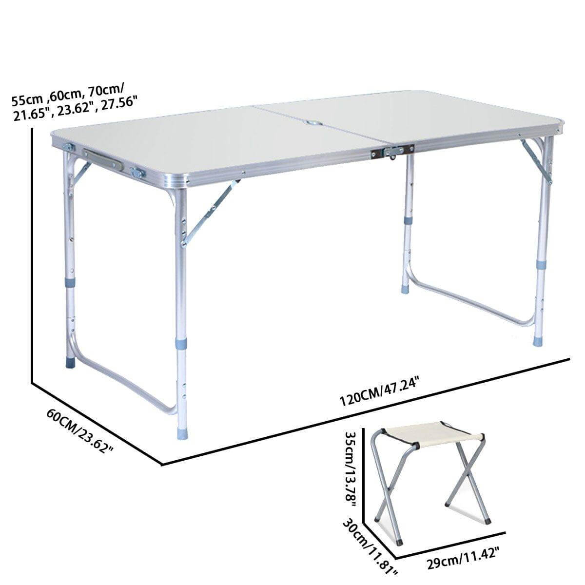 Outdoor Wasserdicht Verstellbar Faltbar Picknicktisch Set | Brehn