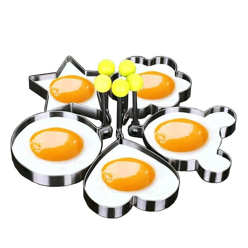 5 Stück/Set Edelstahl Spiegelei Form Pfannkuchen Ringe | Brehn