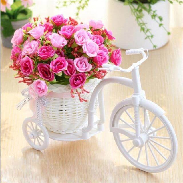 Fahrrad Brehnumenkorb Vase Dekor | Brehn