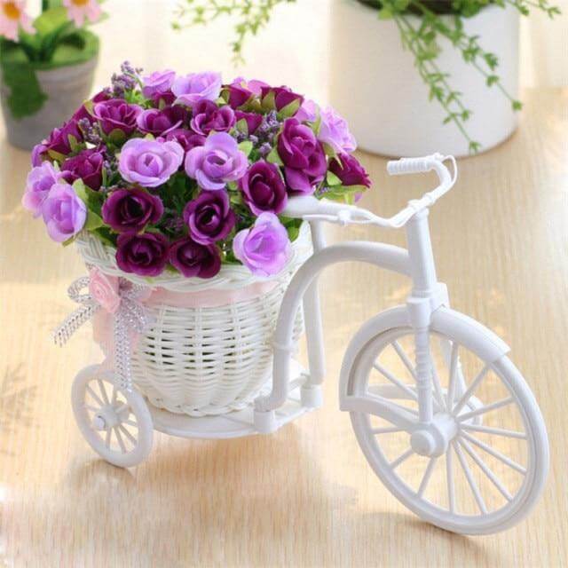 Fahrrad Brehnumenkorb Vase Dekor | Brehn