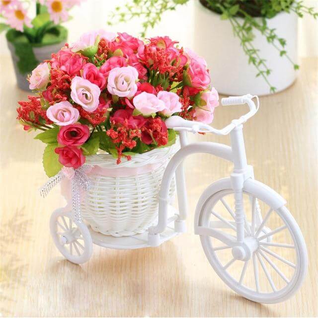 Fahrrad Brehnumenkorb Vase Dekor | Brehn