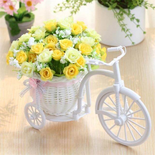 Fahrrad Brehnumenkorb Vase Dekor | Brehn