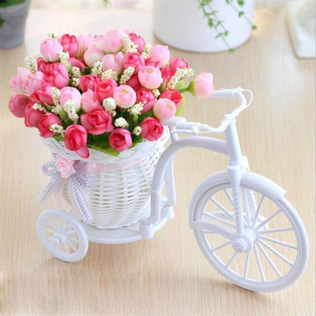 Fahrrad Brehnumenkorb Vase Dekor | Brehn