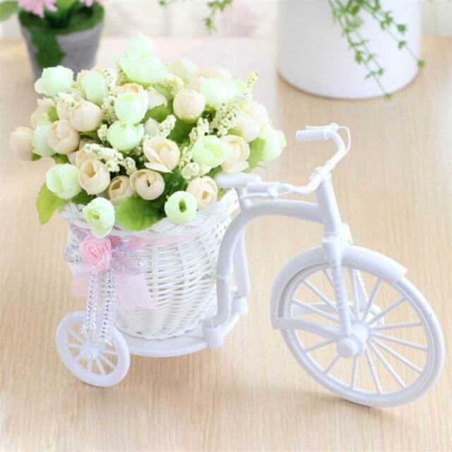 Fahrrad Brehnumenkorb Vase Dekor | Brehn