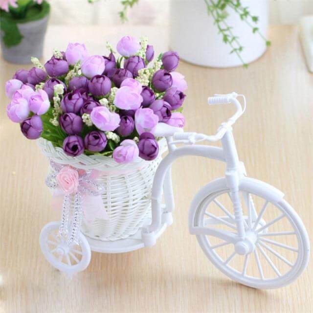 Fahrrad Brehnumenkorb Vase Dekor | Brehn