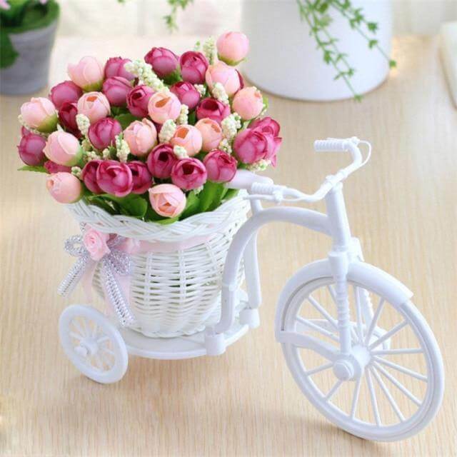 Fahrrad Brehnumenkorb Vase Dekor | Brehn