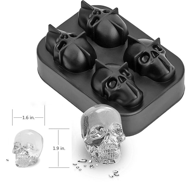 3D Gothic Skull Eiswürfel Maker | Brehn