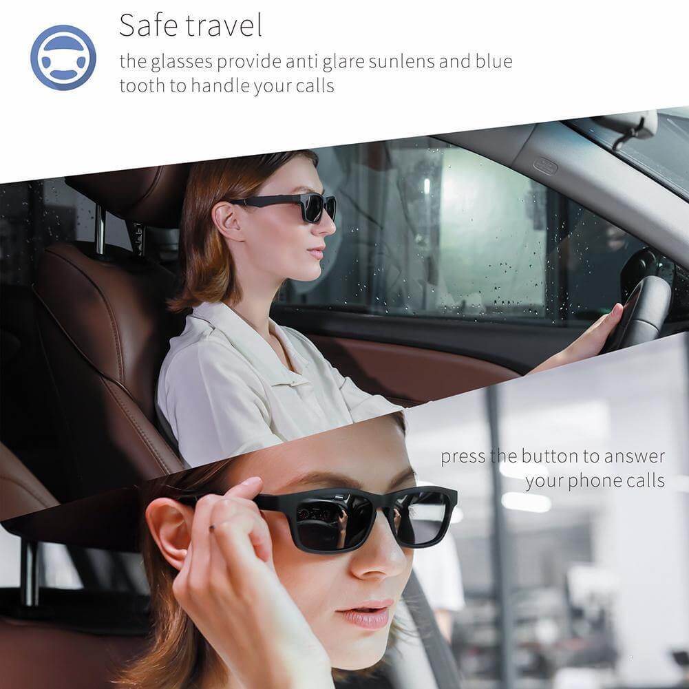 Smart Bluetooth Eingebaute Lautsprecher Headset Brille | Brehn