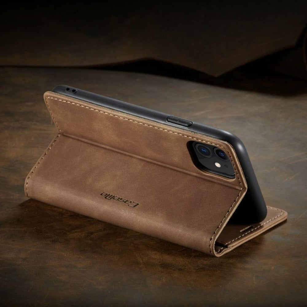 Brehn | Magnetische Flip Wallet-Hülle für iPhone