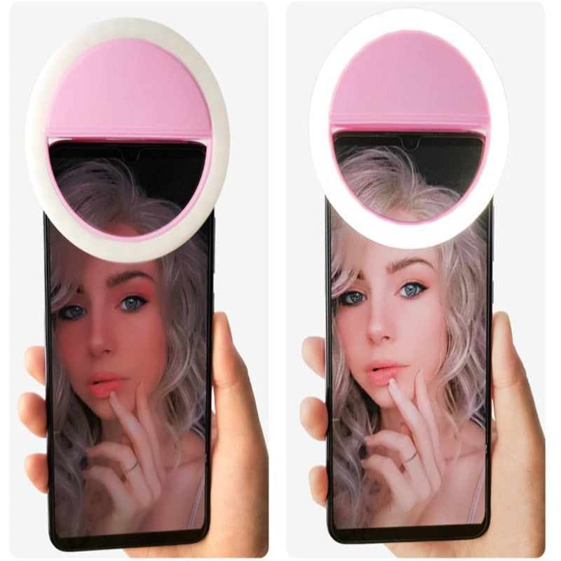 Brehn | Selfie-Ring mit integriertem Ladegerät – Perfekte Aufnahmen