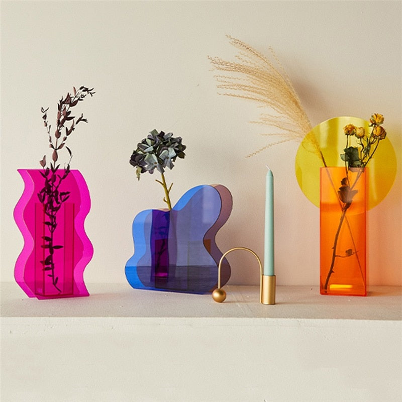 Nordic Modern Geometrische Regenbogenvase | Brehn
