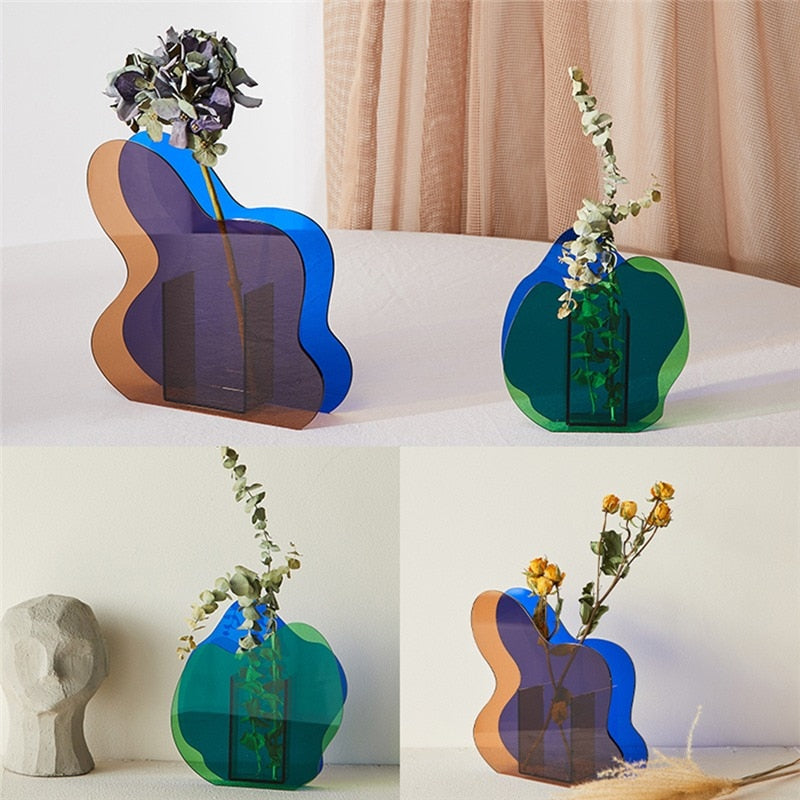 Nordic Modern Geometrische Regenbogenvase | Brehn