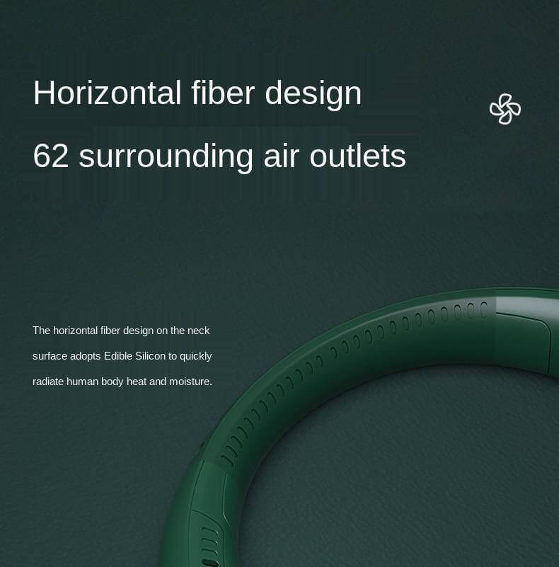 Stylischer Mini-Bladeless Reisekragenventilator | Brehn