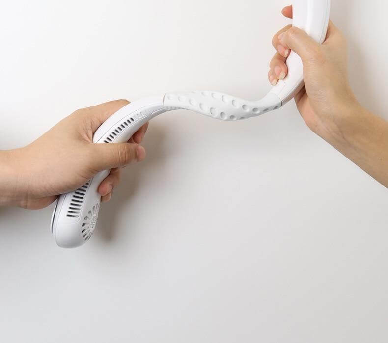Stylischer Mini-Bladeless Reisekragenventilator | Brehn