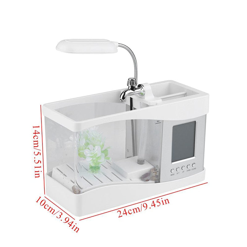 LCD-Uhr Mini Fischtank Aquarium | Brehn
