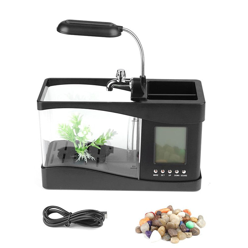 LCD-Uhr Mini Fischtank Aquarium | Brehn