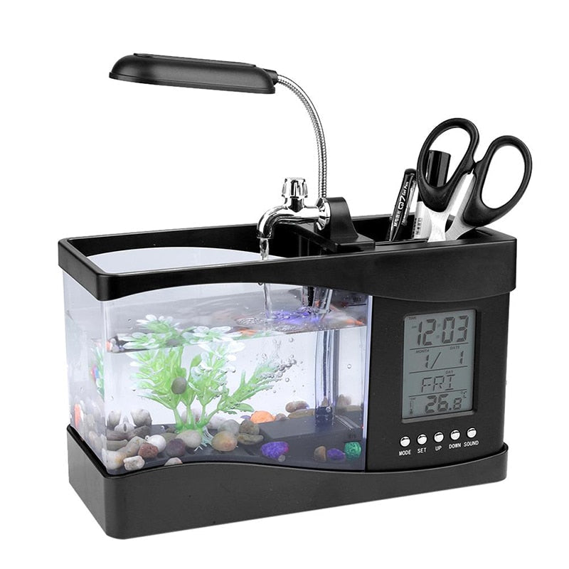 LCD-Uhr Mini Fischtank Aquarium | Brehn