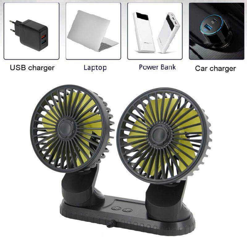 Universeller einstellbarer USB-Dual-Lüfter | Brehn