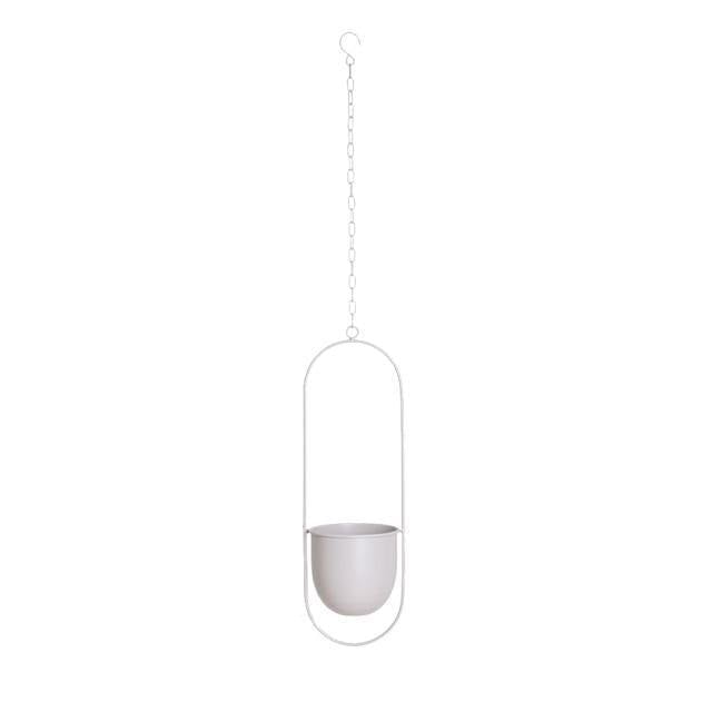 HaloRing Hängender Pflanzenhalter – Metall Hängeblumentopf für drinnen und draußen | Brehn