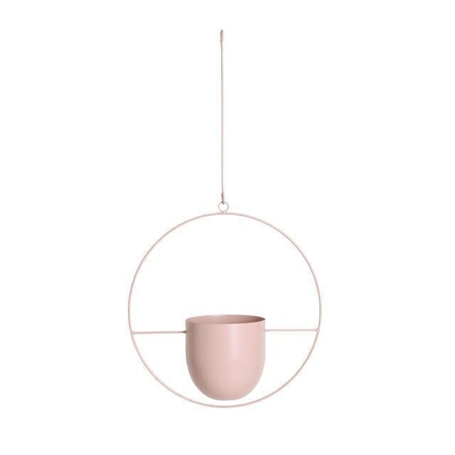 HaloRing Hängender Pflanzenhalter – Metall Hängeblumentopf für drinnen und draußen | Brehn