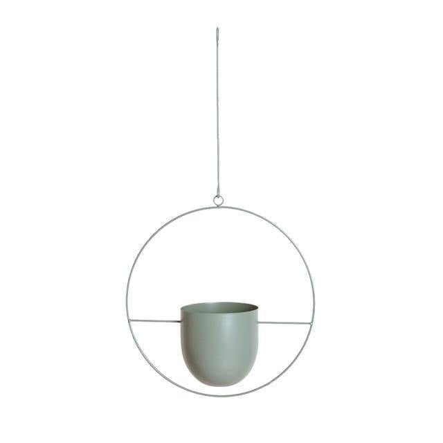 HaloRing Hängender Pflanzenhalter – Metall Hängeblumentopf für drinnen und draußen | Brehn