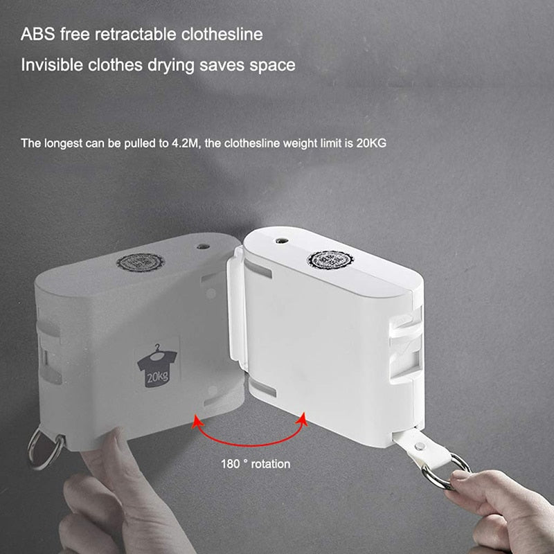 Punch-Free InvisiBrehne RetractaBrehne Drying Rope | Brehn
