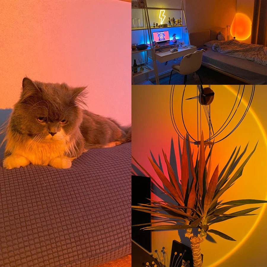 Sonnenuntergang Lampe mit 4 Farben - GlowSphere | Brehn
