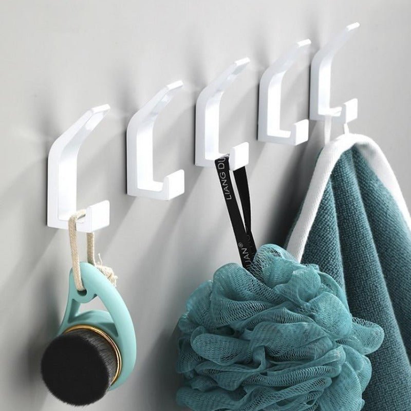 Brehn | Aviro Aluminium Wandhaken Schwarz/Weiß - Moderne Dekorative Garderobenhaken