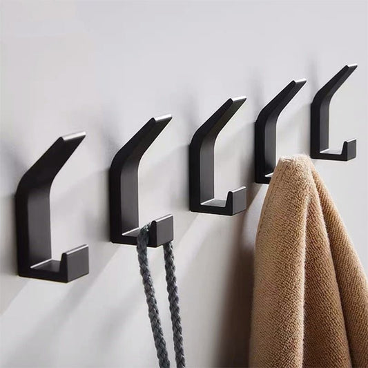 Brehn | Aviro Aluminium Wandhaken Schwarz/Weiß - Moderne Dekorative Garderobenhaken