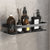 Metal suction cup bathroom shelves