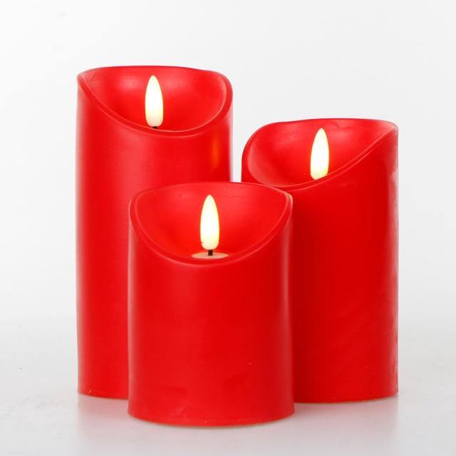 3pcs Fernbedienung LED Flammenlose Kerze | Brehn