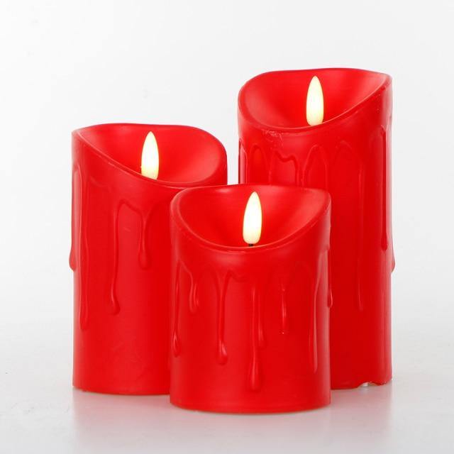 3pcs Fernbedienung LED Flammenlose Kerze | Brehn