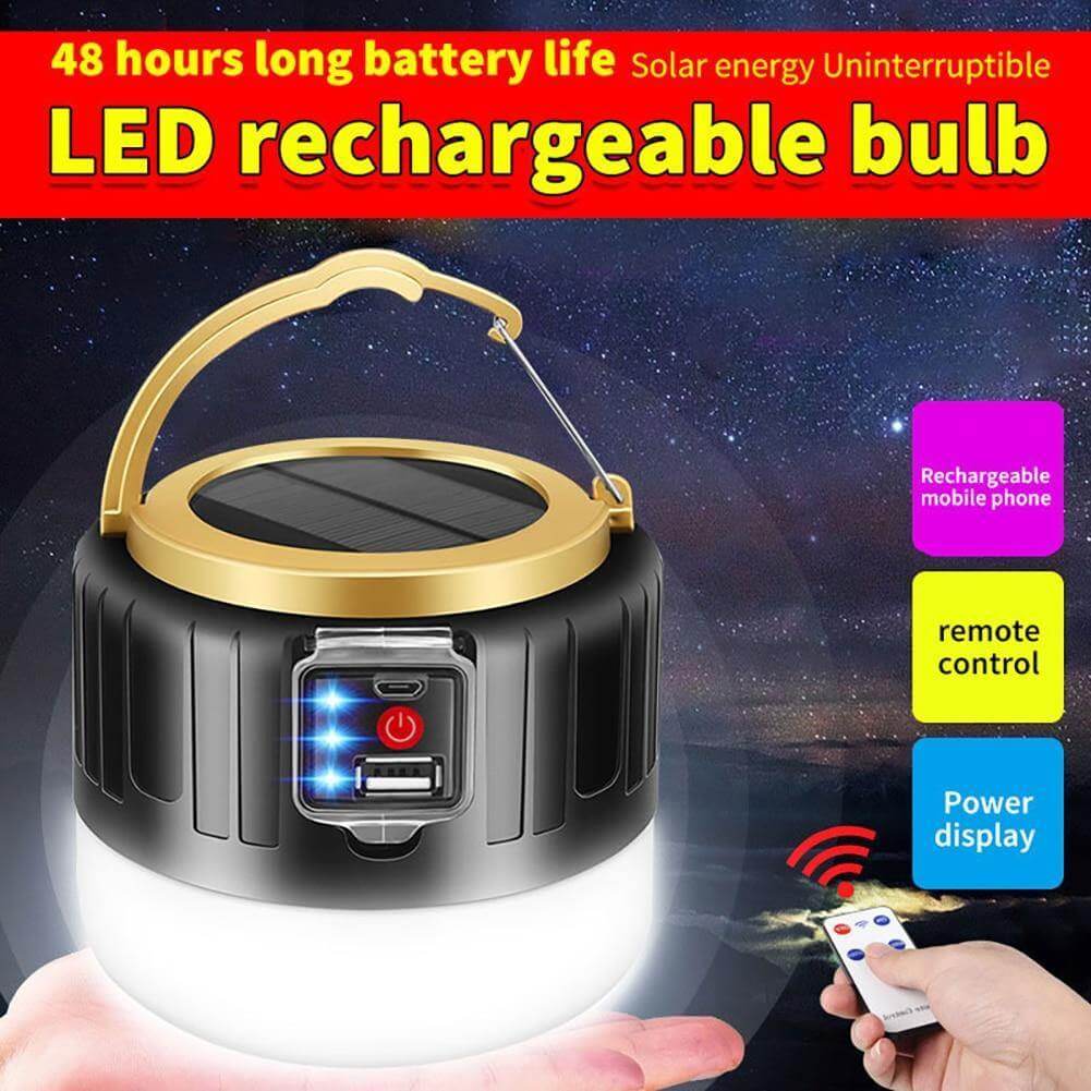 Outdoor wasserdichte Solar wiederaufladbare Camping LED Lampe | Brehn