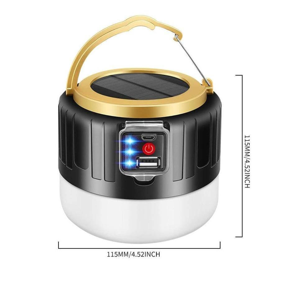 Outdoor wasserdichte Solar wiederaufladbare Camping LED Lampe | Brehn