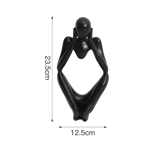 Nordic Abstract Unique Thinker Figur Figur Home Decor | Brehn