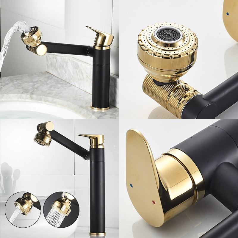 Elegante Luxus Rotierender Becken Wasserhahn