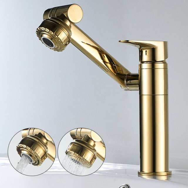 Elegante Luxus Rotierender Becken Wasserhahn