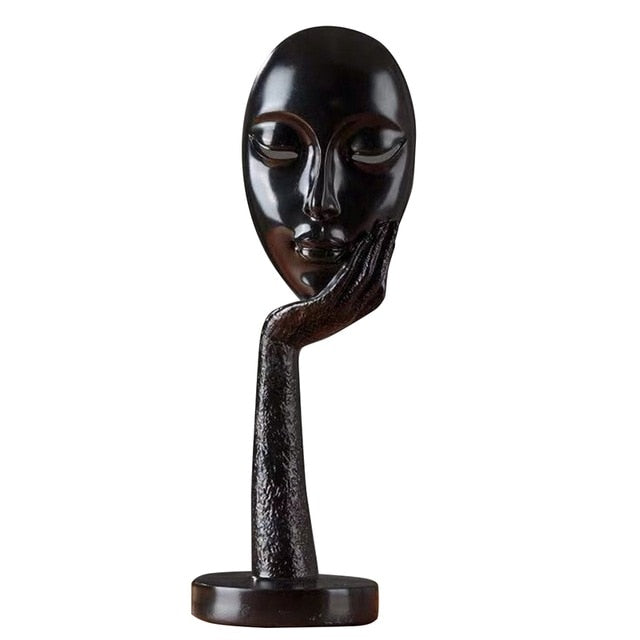 Moderne abstrakte menschliche Gesichts-Kunst-Statue | Brehn